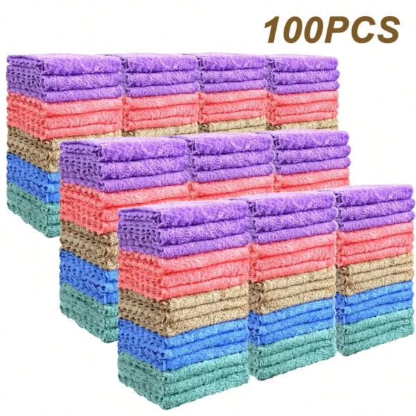 20/40/60/100Pcs Soft Absorbent Washcloths