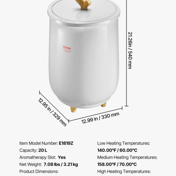 Bucket Style Towel Warmer