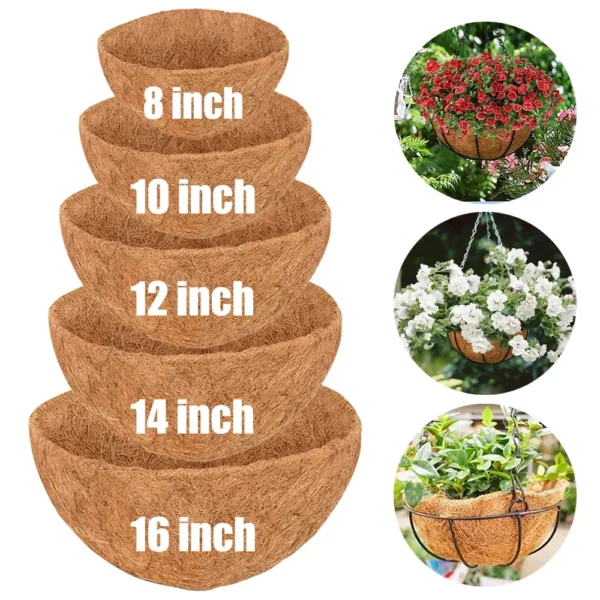 100% Natural Coconut Fiber Liners
