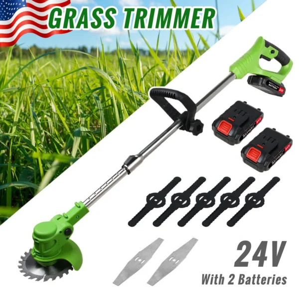 2-in-1 Cordless String Grass Trimmer
