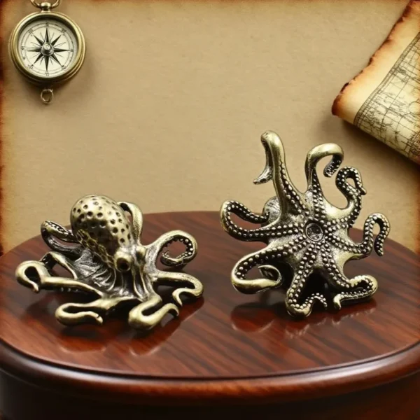 Antique Brass Octopus